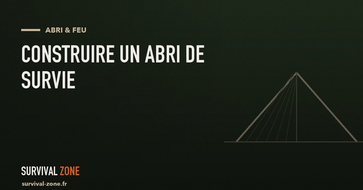 Construire un abri de survie : rester au sec et au chaud