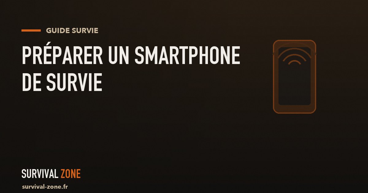 Préparer un smartphone de survie : le kit numérique complet (applications + énergie)