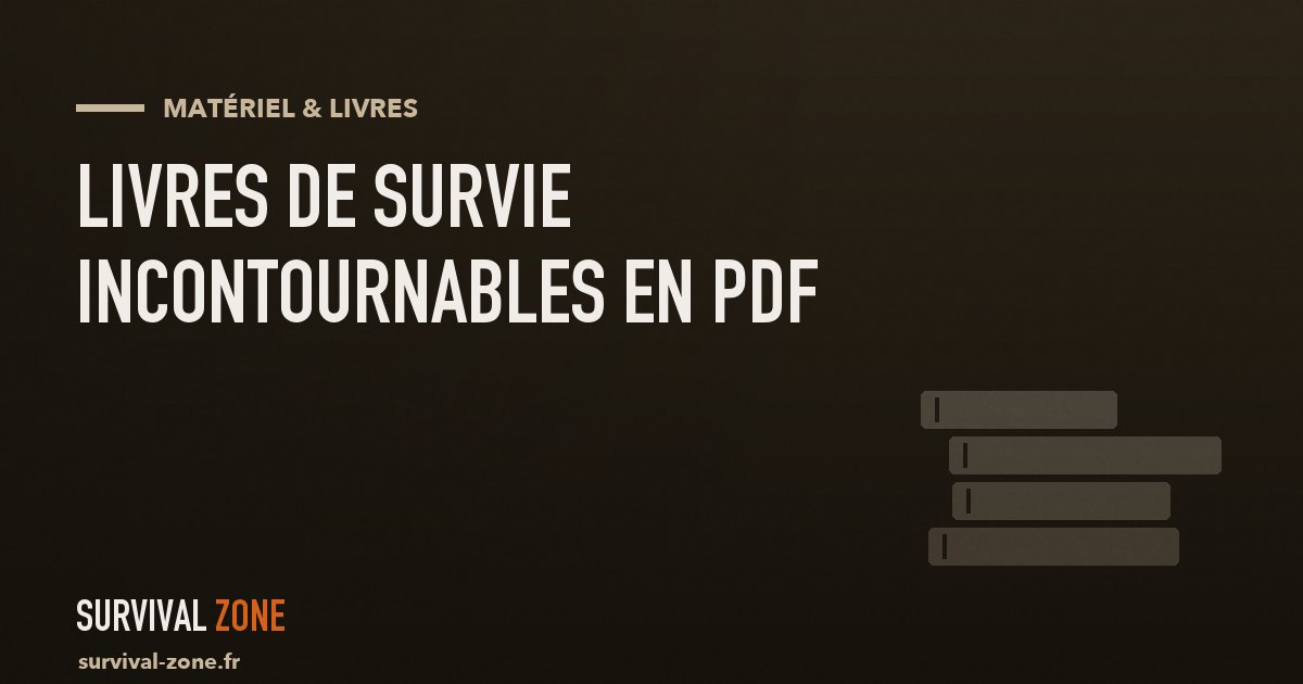Les livres de survie incontournables — et ceux téléchargeables légalement en PDF