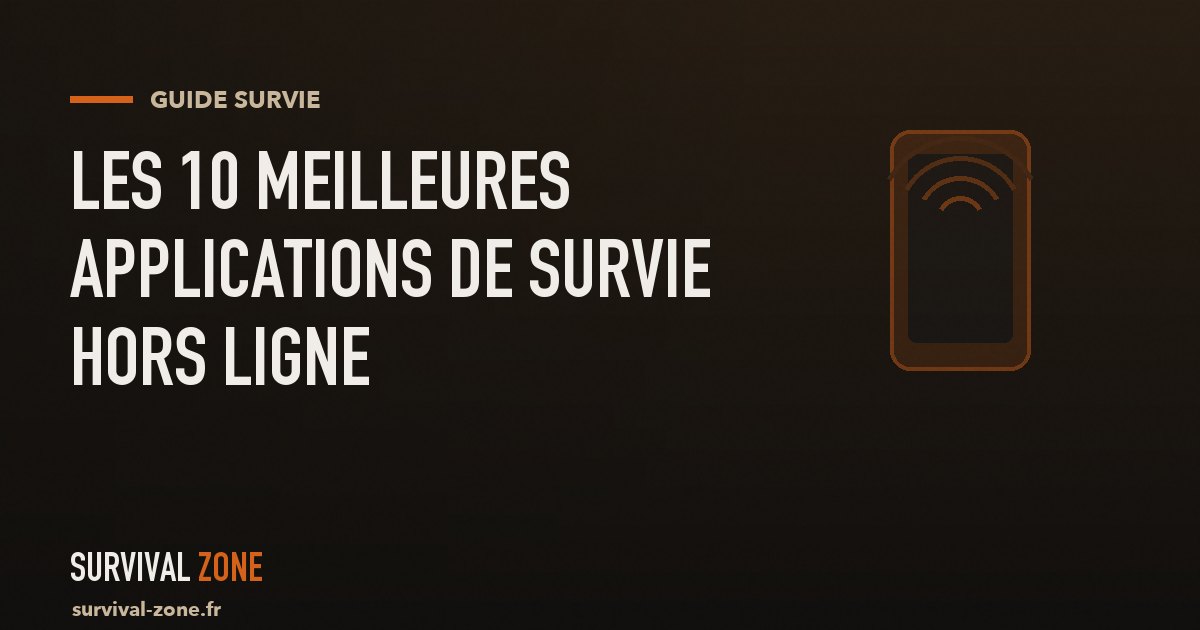Les 10 meilleures applications de survie hors ligne (guide 2026)