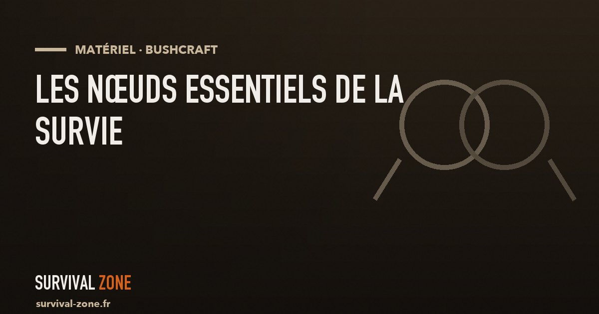 Les nœuds essentiels de la survie (et comment fabriquer du cordage)