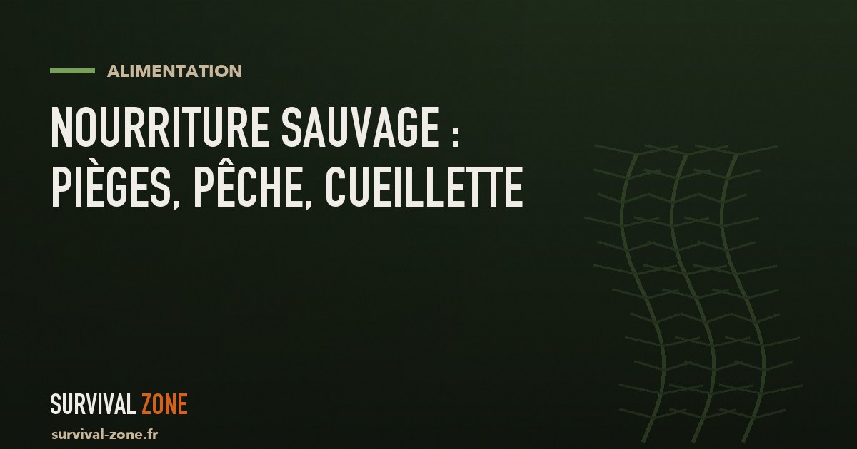 Nourriture sauvage : pièges, pêche et cueillette de survie