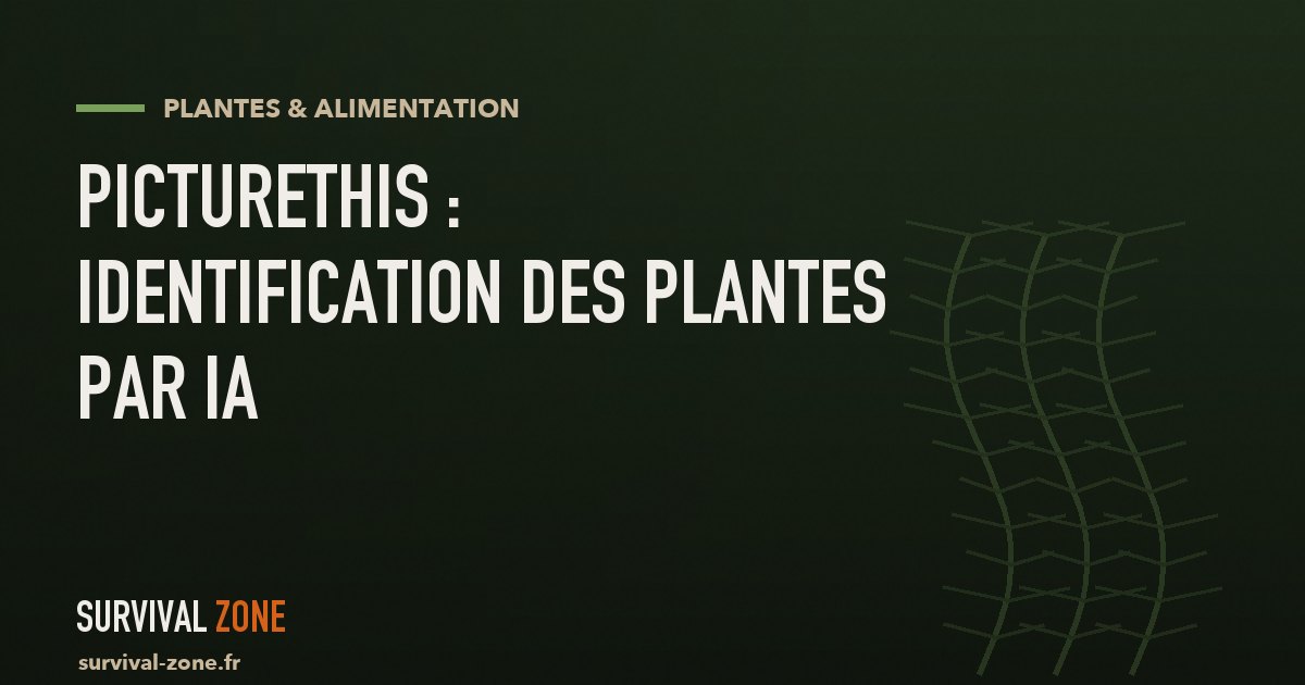 PictureThis : l'identification de plantes par IA — performante mais commerciale