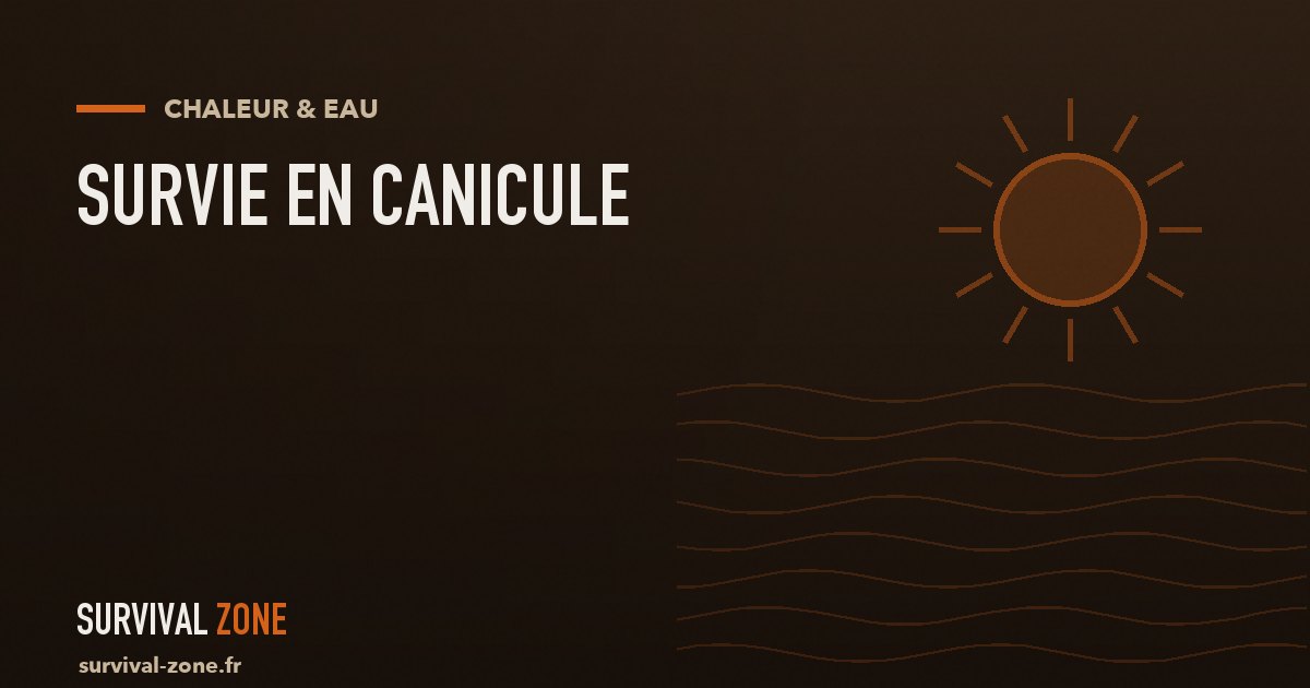 Survie en canicule : gérer la chaleur et la déshydratation