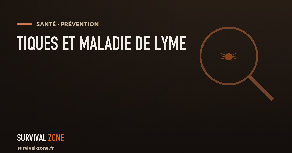 Tiques et maladie de Lyme : prévention, retrait et signes à surveiller